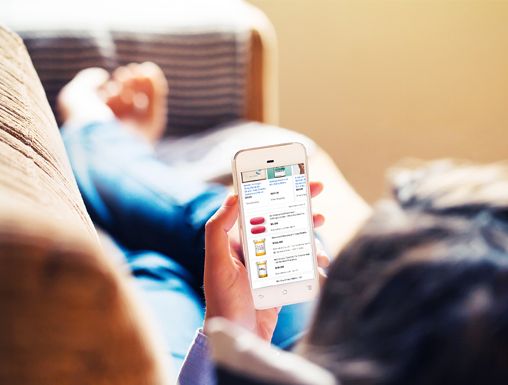 Person buying medication online