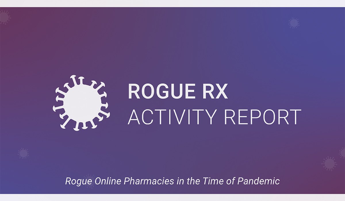 Graphic of the Rogue Rx Report for online pharmacies during the pandemic