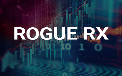 Image showing Rogue Rx text in front of technology graphic background