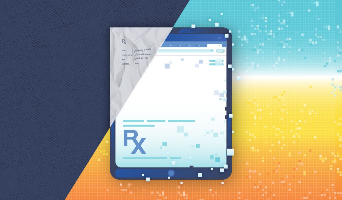 Image of Prescription on tablet